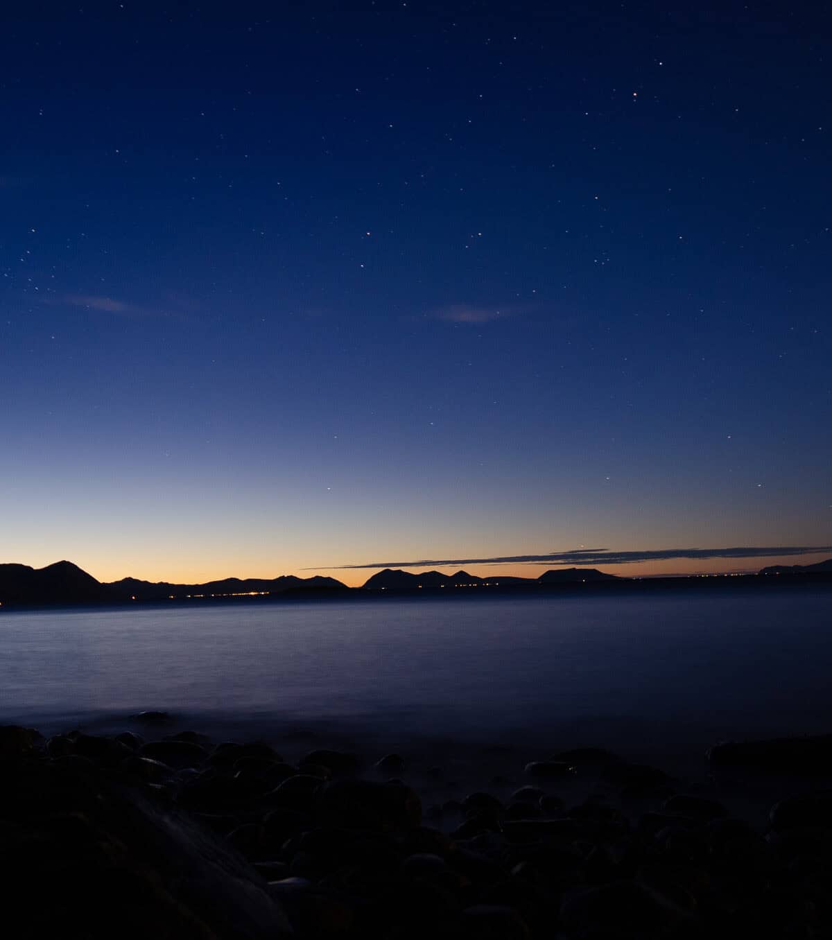 Town Beneath the Blue Hour